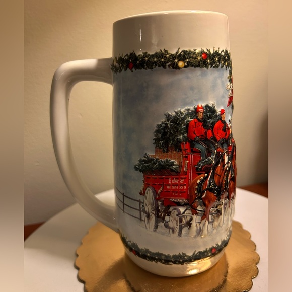 Budweiser Holiday Stein in original box. 2009 - Picture 4 of 13